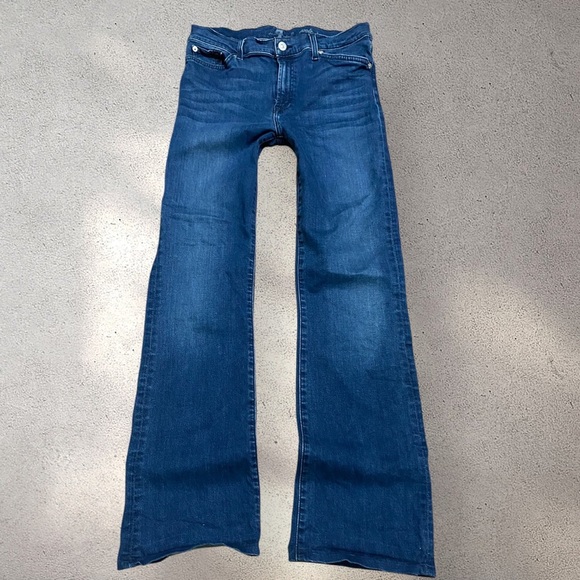 7 For All Mankind Mid Rise Flare Jeans - Picture 1 of 5